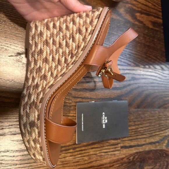 Coach High Espadrille Wedge Sandals - Picture 4 of 7
